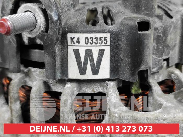 Dynamo van een Hyundai i20 (GBB) 1.2i 16V 2016