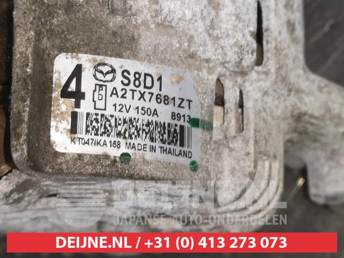 Dynamo van een Mazda CX-3 (DJ/DK) 1.8 Skyactiv D 115 16V 2019
