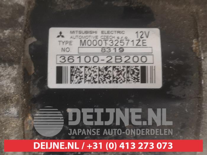 Startmotor van een Kia Pro cee'd (EDB3) 1.6 CVVT 16V 2008
