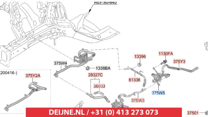 Kia Niro Extra waterpomp O549500