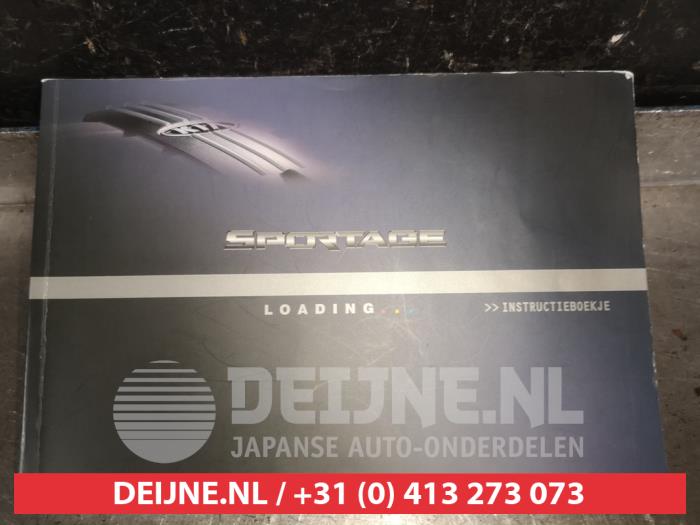 Kia Sportage Instructie Boekje O552927