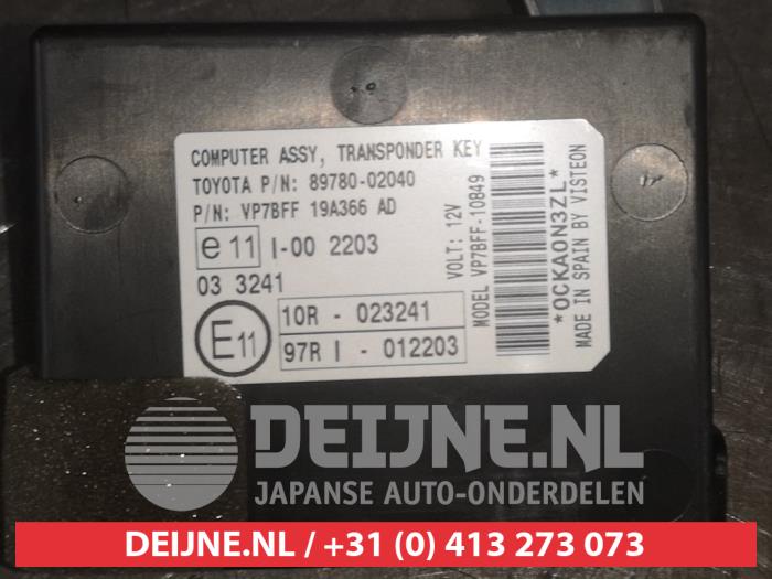 Toyota Auris Immobiliser module O555980