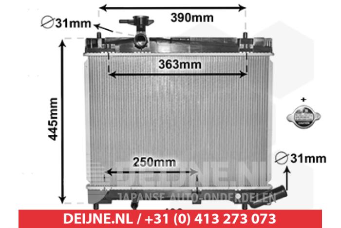 Toyota Verso-S Radiateur O9990008310