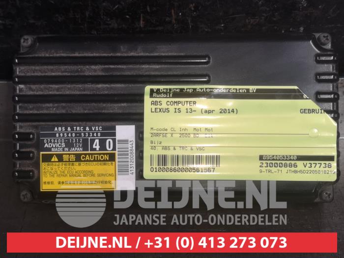 Gebruikte ABS Computer Lexus IS (E3) 300h 2.5 16V Prijs € 200,00 Margeregeling aangeboden door V.Deijne Jap.Auto-onderdelen BV
