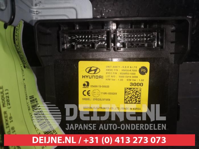 Hyundai I10 Seat belt reminder module O571745