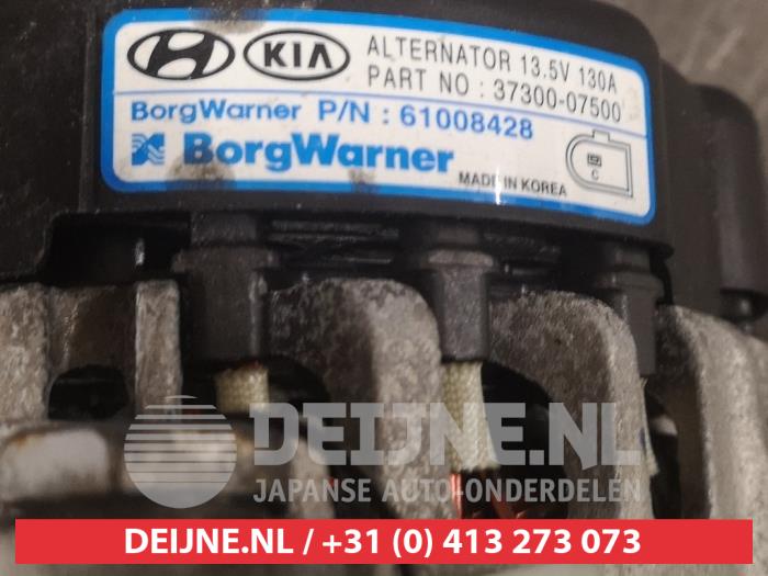 Dynamo van een Hyundai i10 1.0 12V 2022