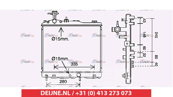 Mitsubishi Space Star Radiateur O9990008605