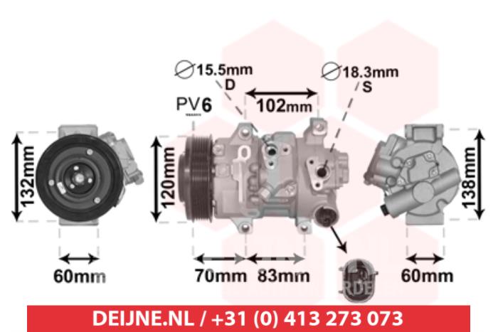 Toyota Auris Aircopomp O9990008766