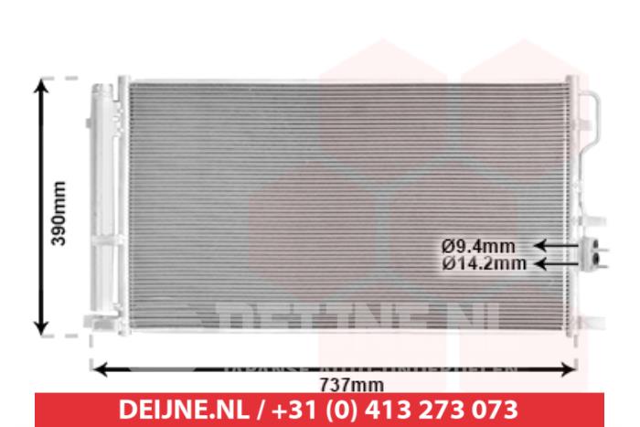 Hyundai Tucson Air conditioning condenser O9990008869