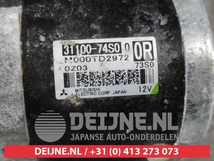 Startmotor van een Suzuki SX4 S-Cross (JY) 1.4 Booster Jet Turbo 16V SHVS 2021