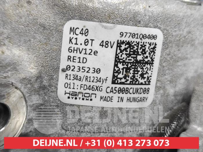 Aircopomp van een Hyundai Bayon 1.0 T-GDI 12V Mild Hybrid 48V 2022