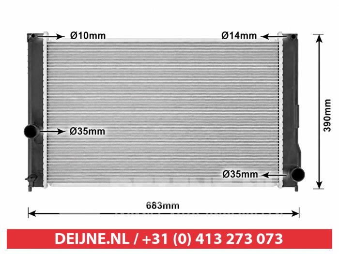 Toyota Prius Plus Kühler O9990009433