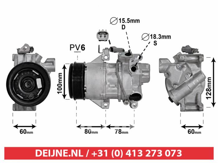 Nieuwe Aircopomp Toyota Yaris Prijs € 203,20 Inclusief btw aangeboden door V.Deijne Jap.Auto-onderdelen BV