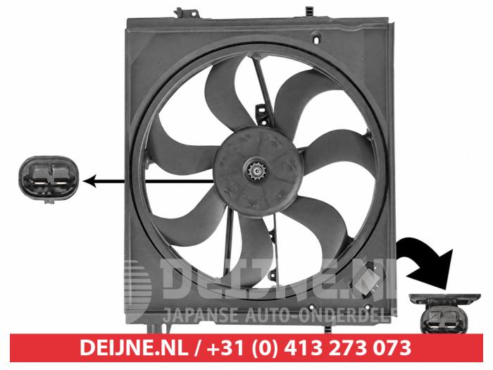 Nissan Qashqai Kühlgebläsegehäuse O9990009488