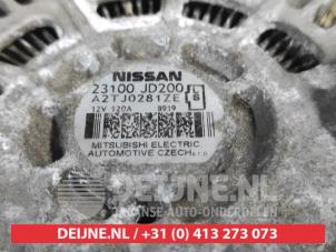 Dynamo van een Nissan Qashqai (J10) 2.0 16V 4x4 2008
