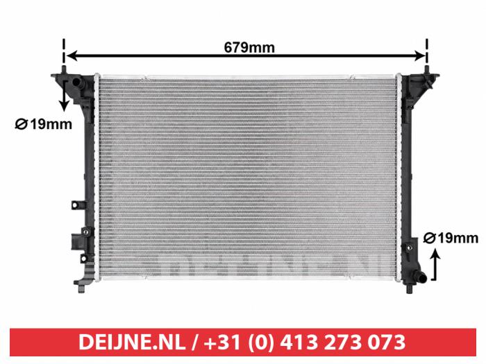 Nieuwe Radiateur Hyundai Ioniq Prijs € 100,35 Inclusief btw aangeboden door V.Deijne Jap.Auto-onderdelen BV