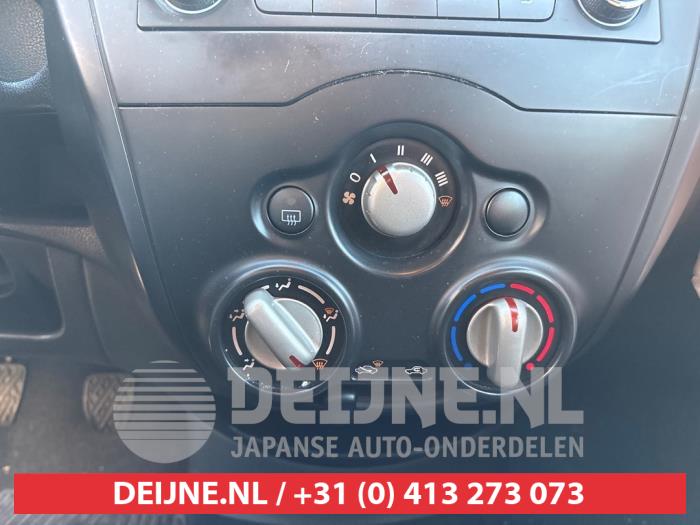 Nissan Note Heater control panel O722914