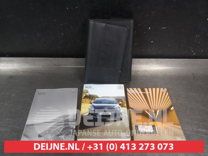 Toyota Verso Instructie Boekje O743619