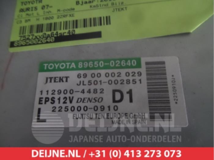 Stuurbekrachtiging Computer van een Toyota Auris (E15) 1.8 16V HSD Full Hybrid 2012