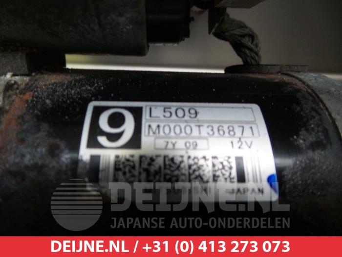 Startmotor van een Mazda 6 Sport (GH14/GHA4) 2.5 16V S-VT GT-M 2008