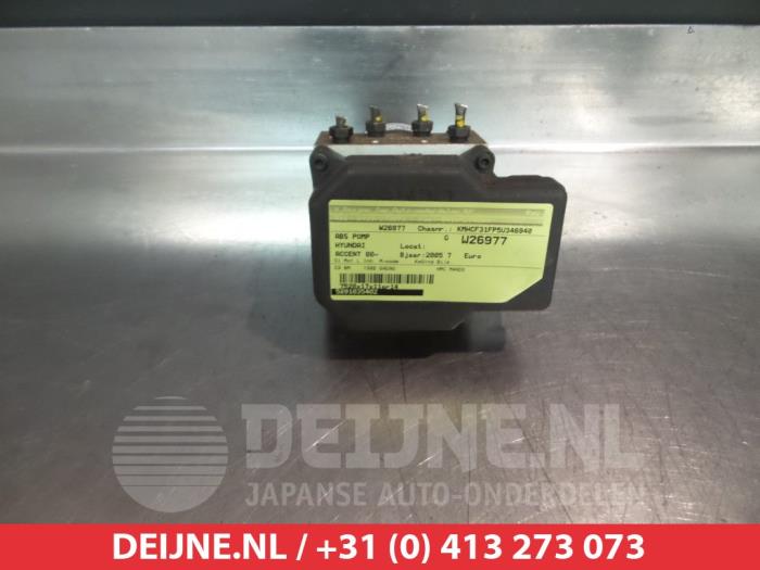 Gebruikte ABS Pomp Hyundai Accent 1.3 12V Prijs € 50,00 Margeregeling aangeboden door V.Deijne Jap.Auto-onderdelen BV