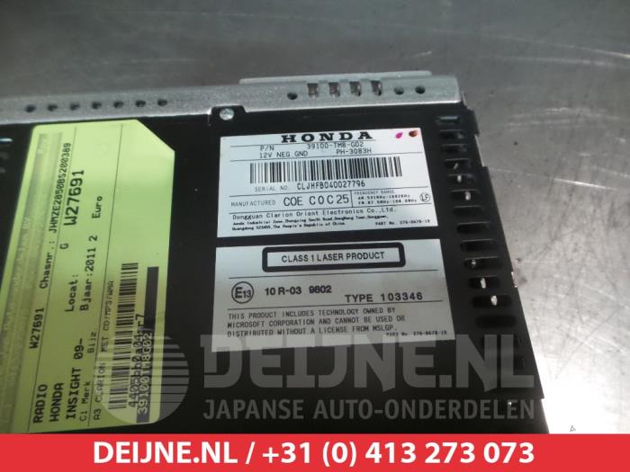 Honda Insight Radio O313263