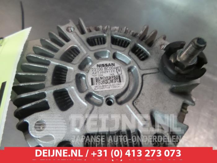 Gebruikte Dynamo Nissan Note (E11) 1.6 16V Prijs € 35,00 Margeregeling aangeboden door V.Deijne Jap.Auto-onderdelen BV