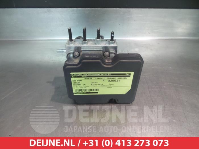 ABS Pomp Nissan Qashqai (J11), 2013 / 2021 1.5 dCi DPF, SUV, Diesel, 1.461cc, 81kW (110pk), FWD, K9K636, 2013-11 / 2018-08, J11A02; J11A72 (Gebruikt)