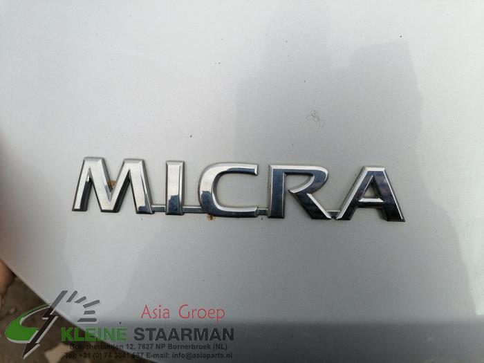 Gasdemper rechts-achter van een Nissan Micra (K13) 1.2 12V 2013