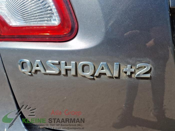 Achterklepdemper links-achter van een Nissan Qashqai (J10) 1.6 dCi Pure Drive 2013