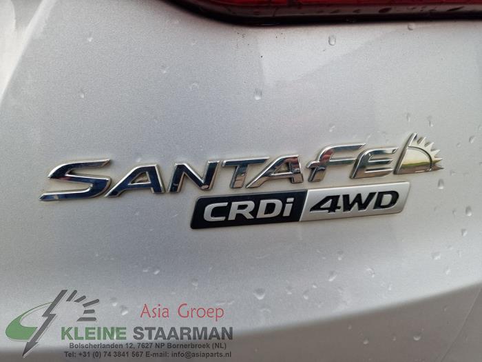 Asschenkel links-achter van een Hyundai Santa Fe III (DM) 2.2 CRDi R 16V 4x4 2014