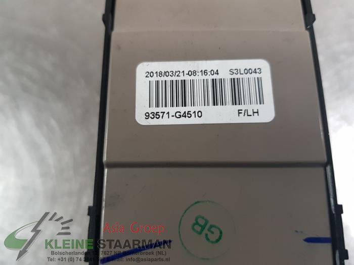Elektrisch Raam Schakelaar van een Hyundai i30 (PDEB5/PDEBB/PDEBD/PDEBE) 2.0 N Turbo 16V Performance Pack 2018