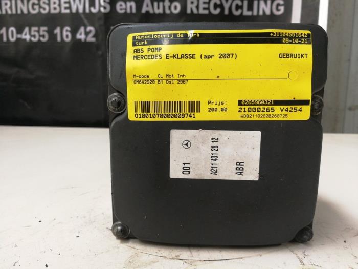 Gebruikte ABS Pomp Mercedes E (VF211) 3.0 E-280 CDI 24V Prijs € 217,80 Inclusief btw aangeboden door Autosloperij de Turk