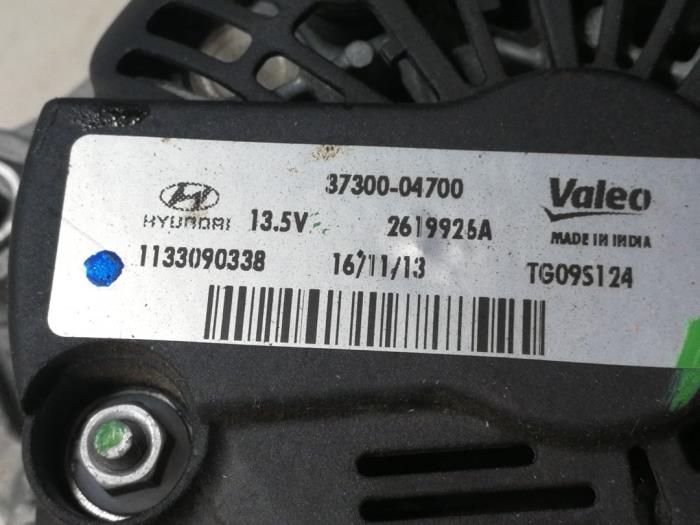 Dynamo van een Hyundai i10 (B5) 1.0 12V 2014