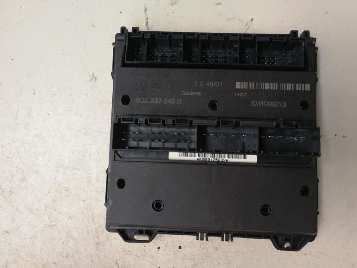 Kontaktslot + computer van een Volkswagen CrossPolo (9N3) 1.2 12V 2007