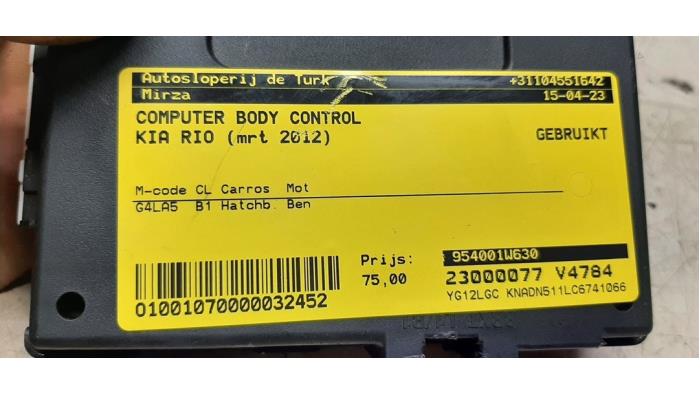 Computer Body Control van een Kia Rio III (UB) 1.2 CVVT 16V 2012