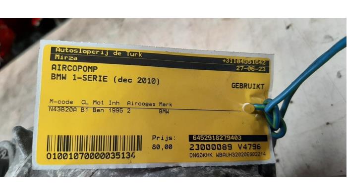 Aircopomp van een BMW 1 serie (E87/87N) 116i 2.0 16V 2010