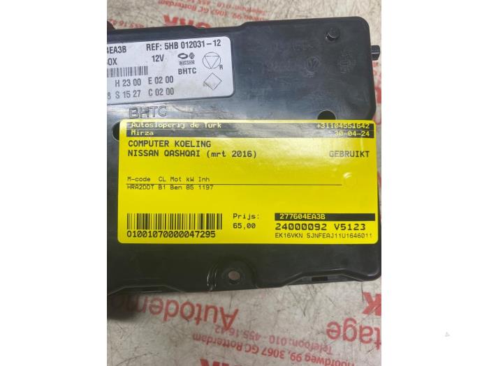 Computer Koeling van een Nissan Qashqai (J11) 1.2 DIG-T 16V 2016