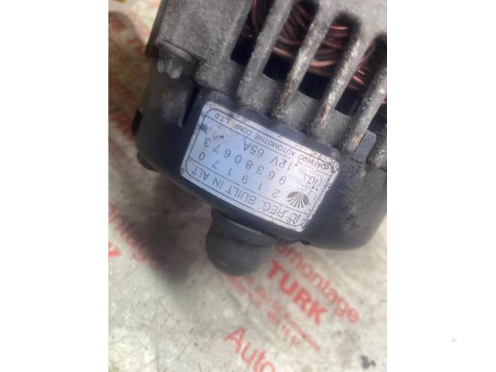 Gebruikte Dynamo Chevrolet Matiz 0.8 S,SE Prijs € 32,67 Inclusief btw aangeboden door Autosloperij de Turk