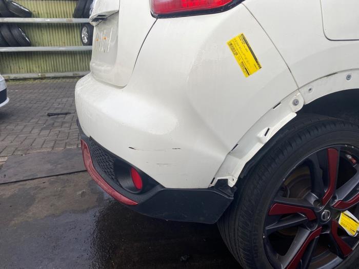 Gebruikte Bumper achter Nissan Juke (F15) 1.2 DIG-T 16V Prijs € 108,90 Inclusief btw aangeboden door Autosloperij de Turk