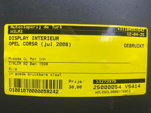 Gebruikte Display Interieur Opel Corsa D 1.6i OPC 16V Turbo Prijs € 32,67 Inclusief btw aangeboden door Autosloperij de Turk