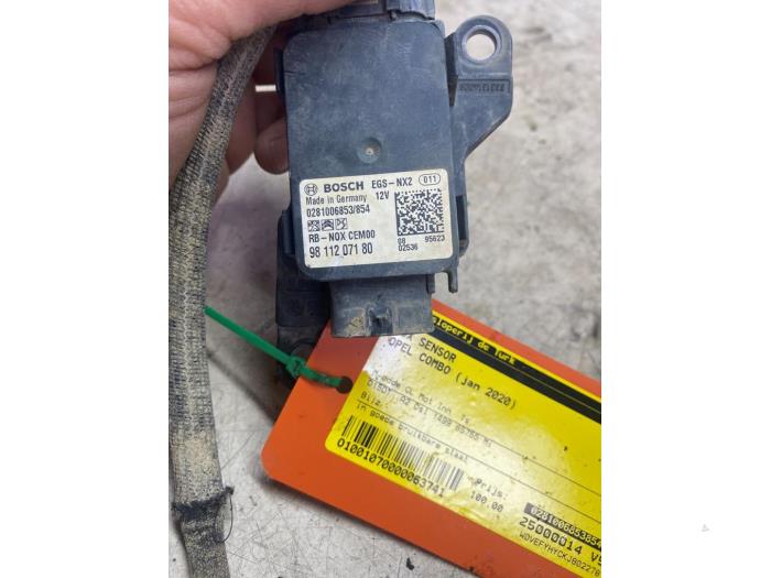 Nox sensor van een Opel Combo Cargo 1.5 CDTI 75 2020