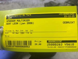 Spanner multiriem van een Seat Leon (1P1) 2.0 FSI 16V 2006