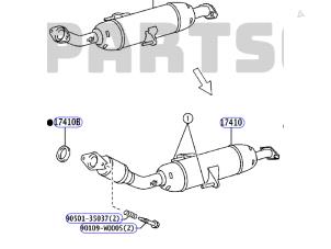 Gebruikte Katalysator Toyota Auris Touring Sports (E18) 1.2 T 16V Prijs € 300,00 Margeregeling aangeboden door Gebr Opdam B.V.