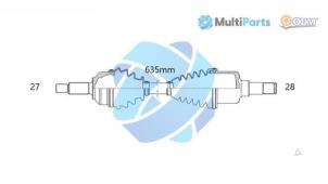 Nieuwe Steekas links-voor Ford Transit Connect Prijs € 332,75 Inclusief btw aangeboden door Gebr Opdam B.V.