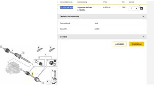Nieuwe Homokineetas links-voor Mini Countryman Prijs € 151,19 Inclusief btw aangeboden door Gebr Opdam B.V.