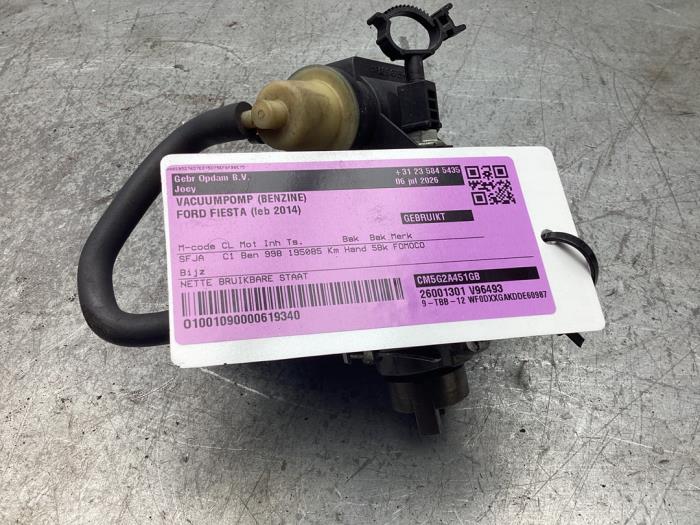 Gebruikte Vacuumpomp (Benzine) Ford Fiesta 6 (JA8) 1.0 EcoBoost 12V 100 Prijs € 75,00 Margeregeling aangeboden door Gebr Opdam B.V.