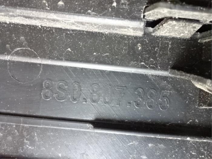 Achterbumper van een Audi TT 2017