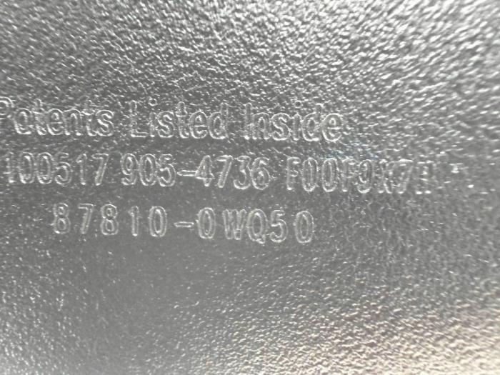 Binnenspiegel van een Toyota Avensis (T27) 1.8 16V VVT-i 2018