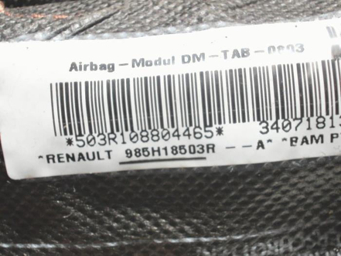 Stoel airbag (zitplaats) van een Renault Clio III (BR/CR) 1.5 dCi 75 FAP 2011
